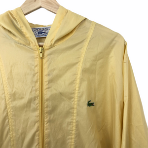 Vintage Lacoste Yellow Izod Half Zip Cagoule - Large (L) PTP 25.5"