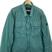 Load image into Gallery viewer, Paul and Shark Water Green Econyl Nylon Metal Overshirt - Triple Extra Large (XXXL) PTP 27&quot;
