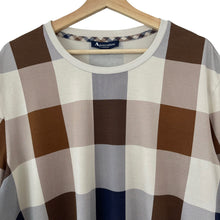 Load image into Gallery viewer, Aquascutum Block Check Short Sleeved T-Shirt - Double Extra Large (XXL) PTP 25&quot;
