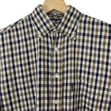 Load image into Gallery viewer, Aquascutum House Check Long Sleeved Shirt - Small (S) PTP 22.5&quot;
