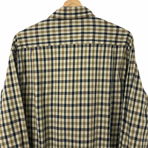 Aquascutum House Check Long Sleeved Shirt - Medium (M) PTP 22"