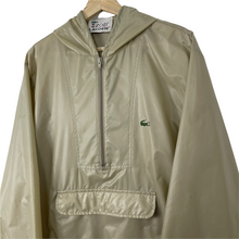 Load image into Gallery viewer, Vintage Beige Lacoste Izod Half Zip Cagoule - Medium (M) PTP 23&quot;
