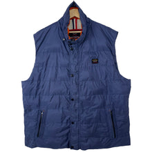 Load image into Gallery viewer, Paul and Shark Blue Down Fill Gilet Body Warmer - Six Extra Large (6XL) PTP 29&quot;
