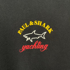 Paul and Shark Black Tyhoon 2000 Sweater - Extra Large (XL) PTP 24"