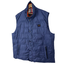 Load image into Gallery viewer, Paul and Shark Blue Down Fill Gilet Body Warmer - Six Extra Large (6XL) PTP 29&quot;
