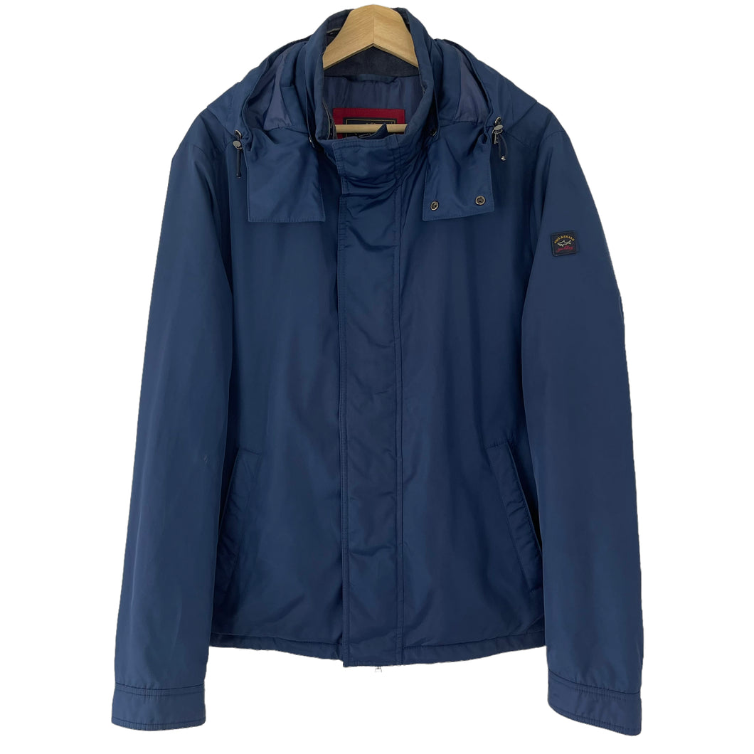 Paul and Shark Navy Hooded Jacket - Large (L) PTP 23