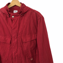 Load image into Gallery viewer, C.P Company Red Goggle Hooded Overshirt - Extra Large (XL) PTP 22.25&quot;
