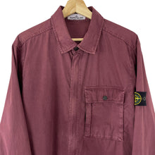 Load image into Gallery viewer, Stone Island Burgundy Pocket Overshirt - Extra Large (XL) PTP 23.25&quot;
