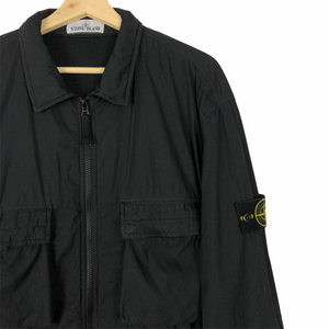 Stone Island Black Double Pocket Overshirt - Double Extra Large (XXL) PTP 25.75"