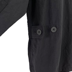 Ma.Strum Black Button Up Multi Pocket Overshirt - Medium (M) PTP 23.5"