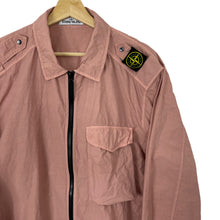 Load image into Gallery viewer, Stone Island Salmon Pink Full Zip Pocket Overshirt - Double Extra Large (XXL) PTP 26.25&quot;
