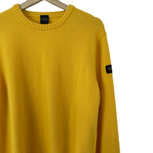 Load image into Gallery viewer, Paul and Shark Yellow Crew Neck Sweater - Large (L) PTP 22&quot;
