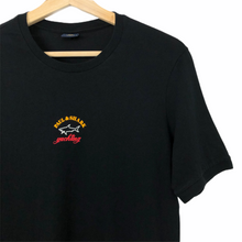 Load image into Gallery viewer, Paul and Shark Black Short Sleeved Logo T-Shirt - Small (S) PTP 18&quot;
