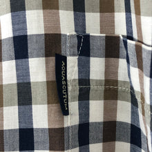 Load image into Gallery viewer, Aquascutum House Check Short Sleeved Shirt - Large (L) PTP 24.5&quot;
