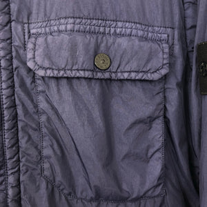 Stone Island Purple Zip Up Overshirt - Large (L) PTP 20.5"