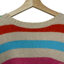 Load image into Gallery viewer, Paul and Shark Striped Merino Wool Crew Neck Sweater - Large (L) PTP 25&quot;
