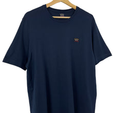 Load image into Gallery viewer, Paul and Shark Navy Short Sleeved Logo T-Shirt - Extra Large (XL) PTP 22&quot;
