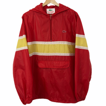 Load image into Gallery viewer, Vintage Lacoste Red Half Zip Cagoule - Large (L) PTP 22.5&quot;
