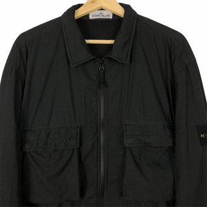 Stone Island Black Double Pocket Overshirt - Double Extra Large (XXL) PTP 25.75"