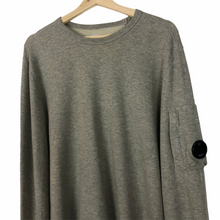 Load image into Gallery viewer, C.P Company Grey Crew Neck Lens Sweater - Large (L) PTP 22.5&quot;
