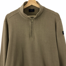 Load image into Gallery viewer, Paul and Shark Beige Half Zip Pullover Sweater - Large (L) PTP 22&quot;
