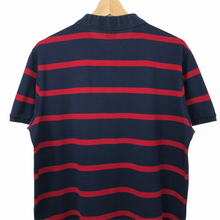 Load image into Gallery viewer, Paul and Shark Navy / Red Striped Short Sleeved Polo - Large (L) PTP 21&quot;
