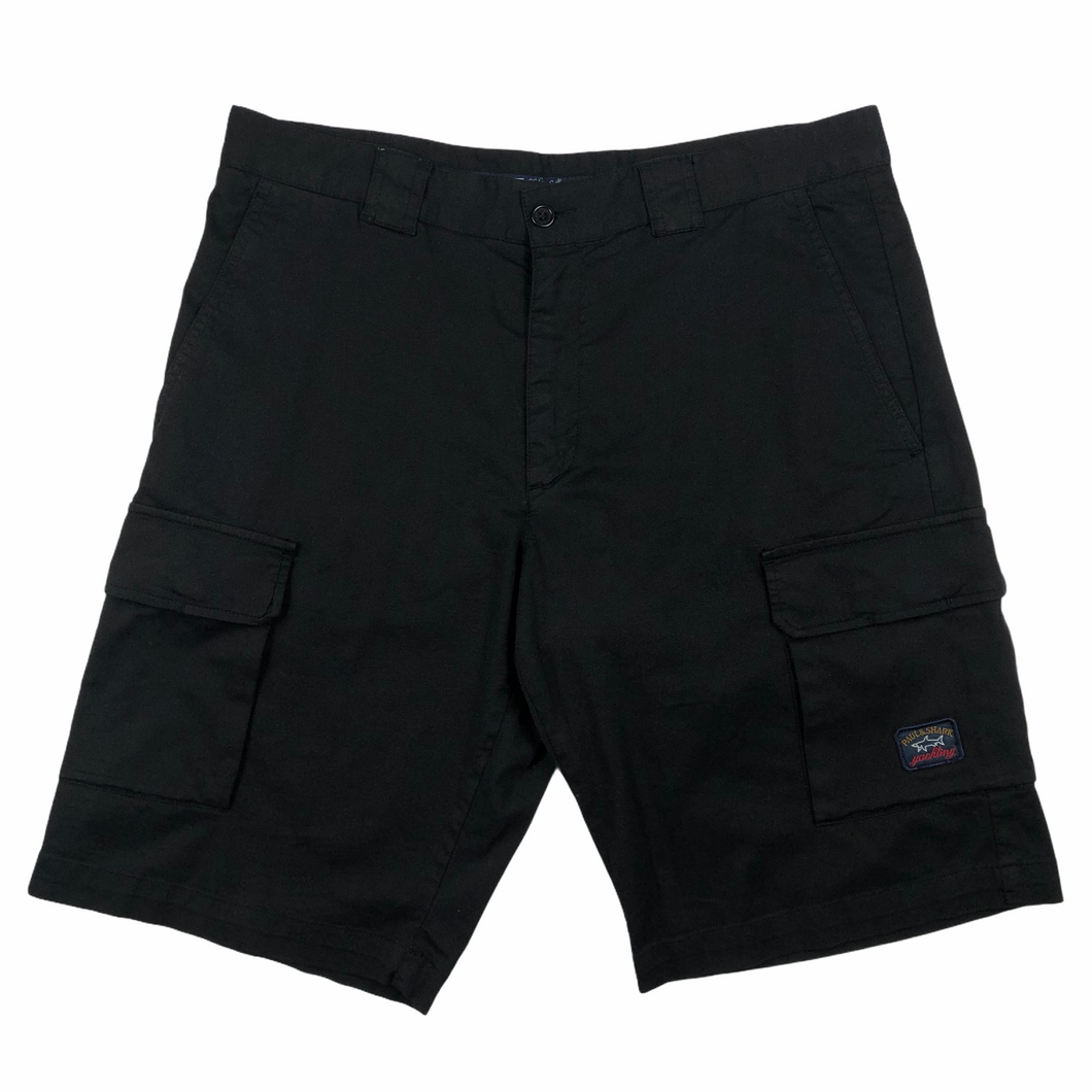 Paul and Shark Black Cargo Shorts - W 34