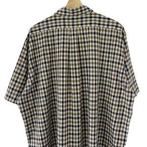 Aquascutum House Check Short Sleeved Shirt - Double Extra Large (XXL) PTP 28.5"