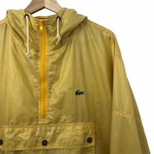 Vintage Yellow Lacoste Izod Half Zip Cagoule - Large (L) PTP 25.5"