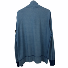 Load image into Gallery viewer, Stone Island Blue Zip / Button Up Sweater - Extra Large (XL) PTP 25&quot;
