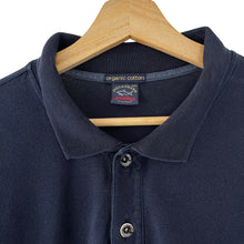 Load image into Gallery viewer, Paul and Shark Navy Long Sleeved Polo - Five Extra Large (5XL) PTP 31&quot;
