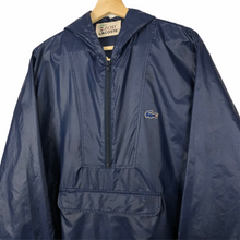 Load image into Gallery viewer, Vintage Dark Navy Lacoste Izod Half Zip Cagoule - Medium (M) PTP 23.5&quot;
