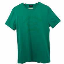 Load image into Gallery viewer, Paul and Shark Green Short Sleeved Logo T-Shirt - Medium (M) PTP 18.25&quot;
