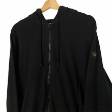 Load image into Gallery viewer, Paul and Shark Black Full Zip Up Logo Hoody - Medium (M) PTP 20.75&quot;
