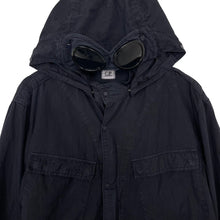 Load image into Gallery viewer, C.P Company Dk Navy Goggle Hooded Overshirt - Double Extra Large (XXL) PTP 23.5&quot;
