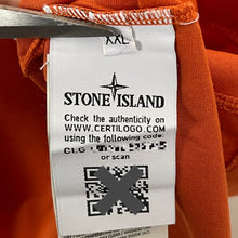 Load image into Gallery viewer, Stone Island Orange Short Sleeved Logo T-Shirt - Double Extra Large (XXL) PTP 24.5&quot;
