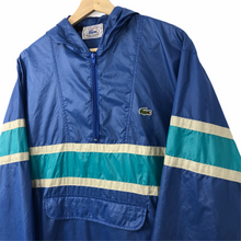 Load image into Gallery viewer, Vintage Purple Lacoste Izod Half Zip Cagoule - Medium (M) PTP 23&quot;
