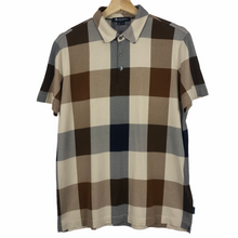 Load image into Gallery viewer, Aquascutum Block Check Short Sleeved Polo - Medium (M) PTP 20.5&quot;
