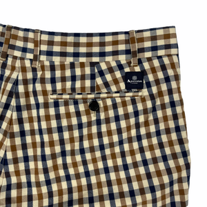 Aquascutum House Club Check Vicuna Shorts - W 30"