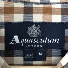 Load image into Gallery viewer, Aquascutum House Check Short Sleeved Shirt - Medium (M) PTP 20.75&quot;
