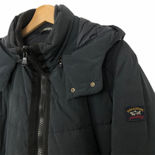 Load image into Gallery viewer, Paul and Shark Navy Padded Puffer Hooded Jacket - Medium (M) PTP 24&quot;
