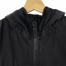 Load image into Gallery viewer, Stone Island Black Full Zip Up Hooded Overshirt - Extra Large (XL) PTP 23.75&quot;
