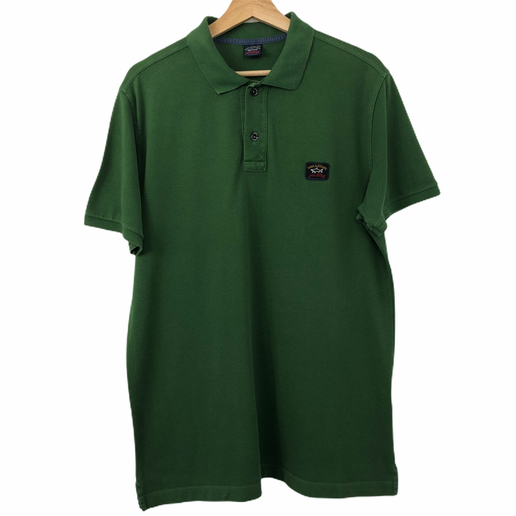 Paul and Shark Green Short Sleeved Polo - Double Extra Large (XXL) PTP 22