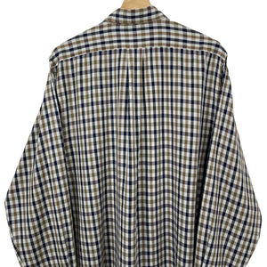 Aquascutum House Check Long Sleeved Shirt - Medium (M) PTP 24"