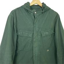 Load image into Gallery viewer, C.P Company Green Goggle Hooded Overshirt - Extra Large (XL) PTP 21.5&quot;
