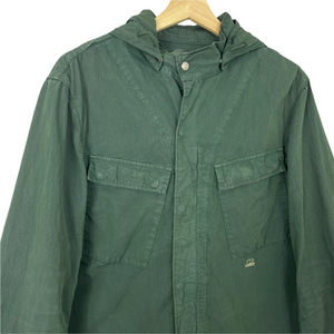 C.P Company Green Goggle Hooded Overshirt - Extra Large (XL) PTP 21.5"