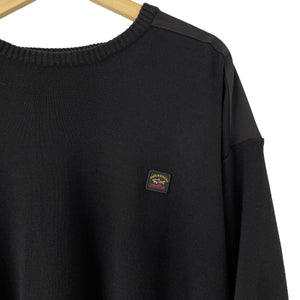 Paul and Shark Black C0P918 Crew Neck Sweater - Five Extra Large (5XL) PTP 30.5"