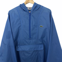 Load image into Gallery viewer, Vintage Light Blue Lacoste Izod Half Zip Cagoule - Large (L) PTP 25.25&quot;
