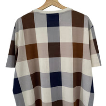 Load image into Gallery viewer, Aquascutum Block Check Short Sleeved T-Shirt - Double Extra Large (XXL) PTP 25&quot;

