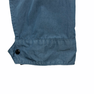 C.P Company Blue 50 Fili Goggle Hooded Overshirt - Double Extra Large (XXL) PTP 24"
